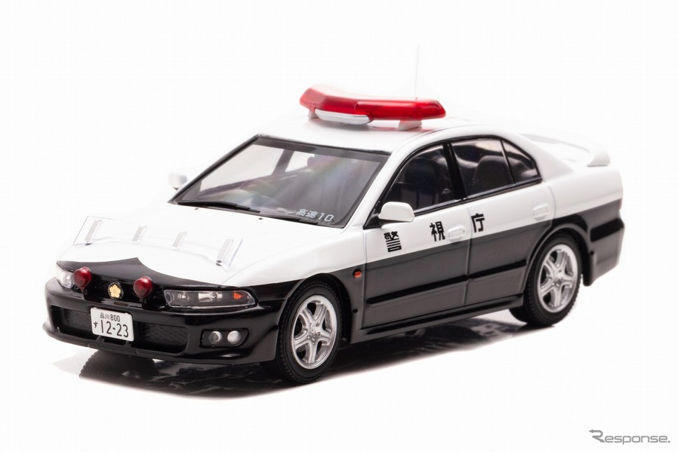 三菱 ギャラン VR-4（EC5A）2002 警視庁高速道路交通警察隊車両（速10）《写真提供 ヒコセブン》