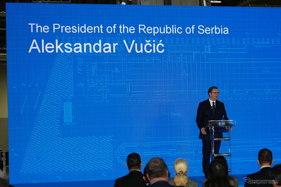 セルビア共和国 アレクサンダル・ヴチッチ大統領《写真撮影 後藤竜甫》