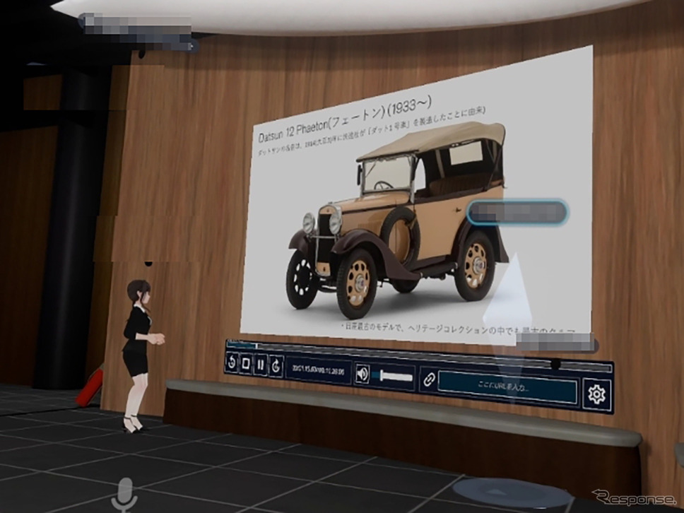 日産が初めて量産した「フェートン」で現在も保存されている12型モデル(1933年)。748cc、12ps。