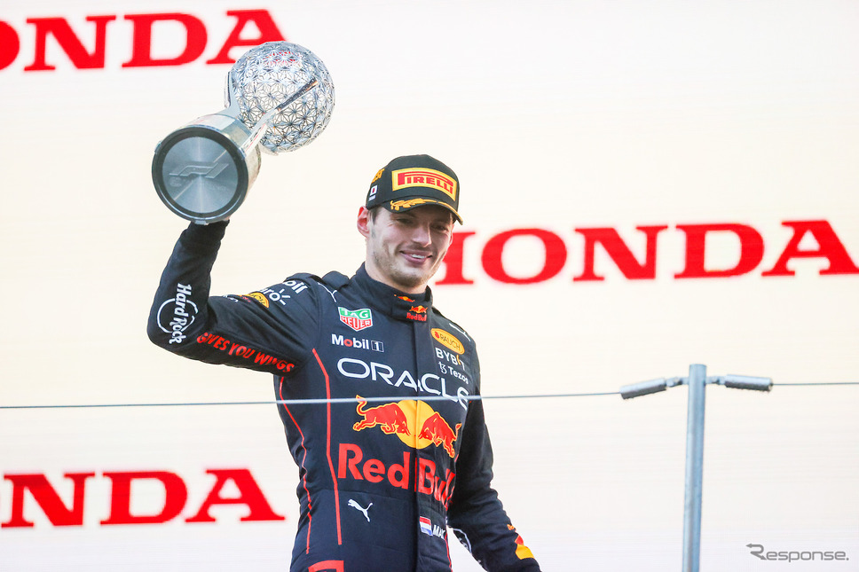 日本GPで2022年のF1ドライバーズタイトル獲得を決めたマックス・フェルスタッペン(レッドブル)。《Photo by Red Bull》