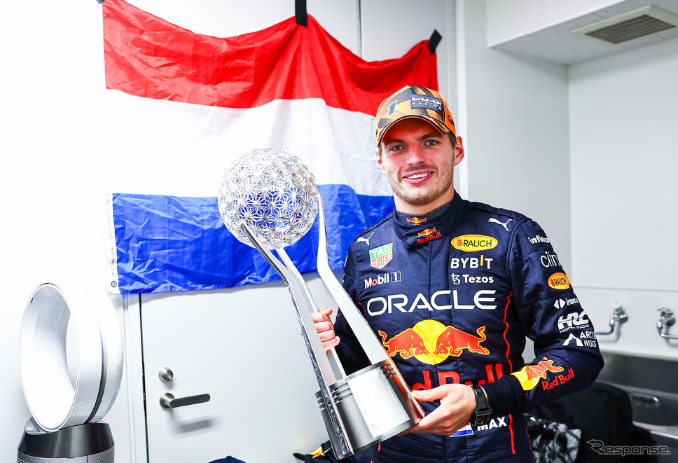 日本GPで2022年のF1ドライバーズタイトル獲得を決めたマックス・フェルスタッペン(レッドブル)。《Photo by Red Bull》