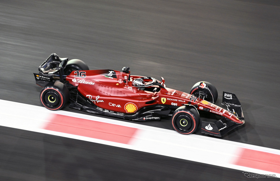 #16 フェラーリ(2022年アブダビGP)《Photo by Pirelli》