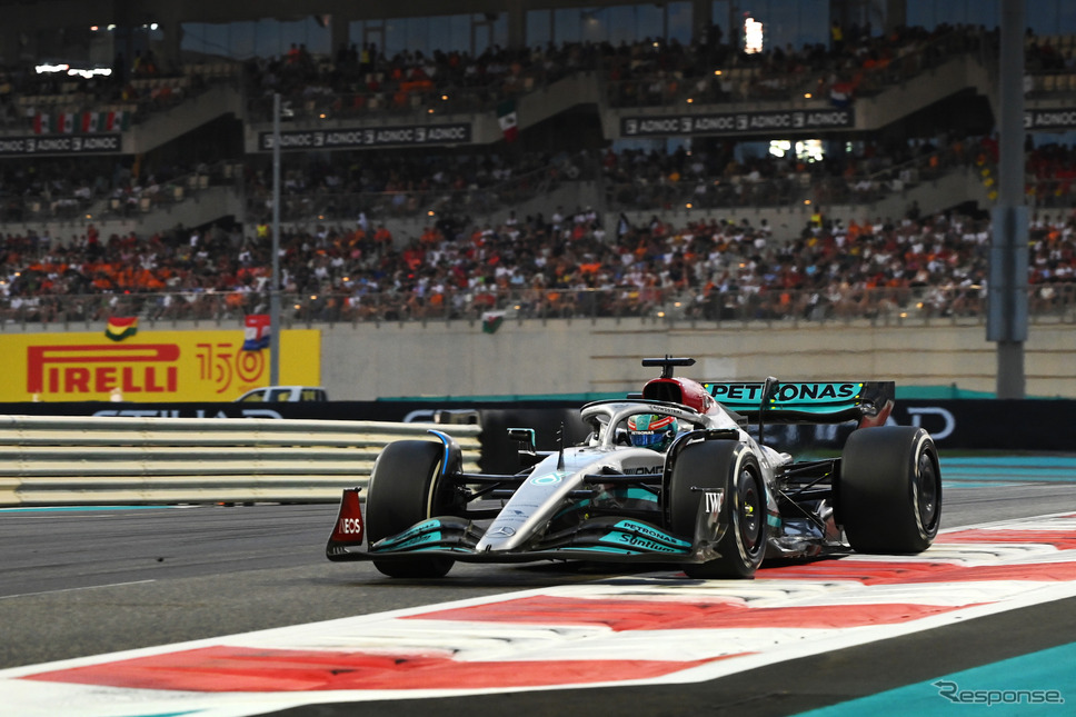 #63 メルセデス(2022年アブダビGP)《Photo by Pirelli》