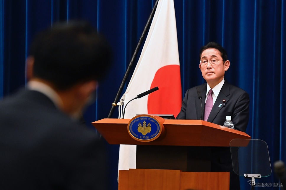 岸田首相(12月16日の記者会見)《(Photo by David Mareuil/Anadolu Agency/ゲッティイメージズ》