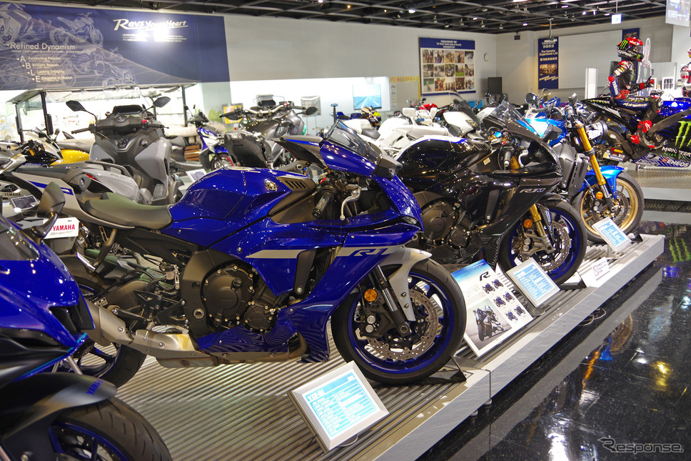 ヤマハ発動機のモーターサイクル(ヤマハコミュニケーションプラザ)《写真撮影 宮崎壮人》