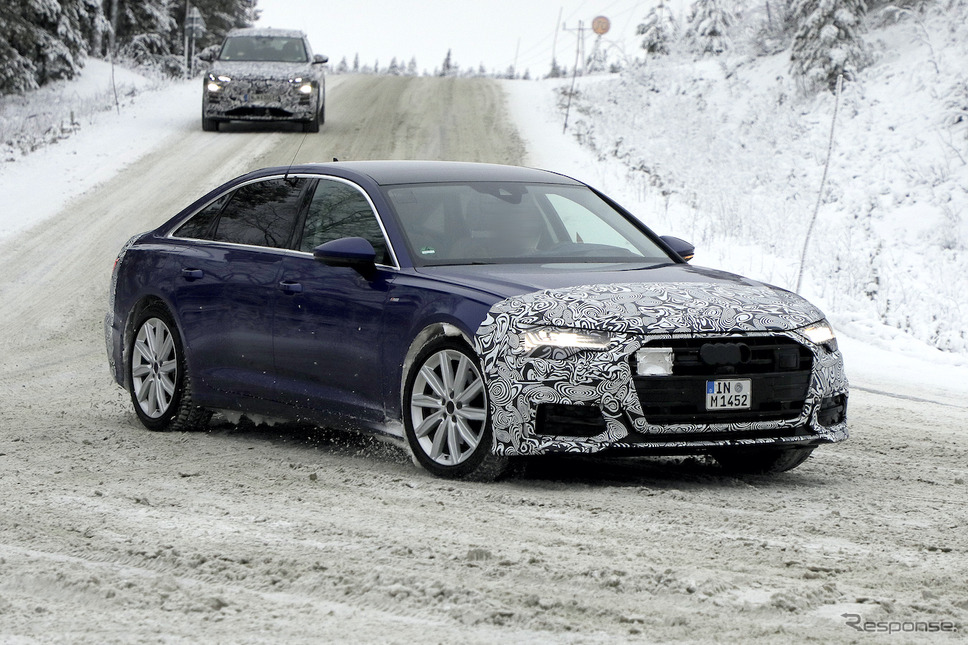 アウディ A6 セダン 改良新型プロトタイプ(スクープ写真)《APOLLO NEWS SERVICE》