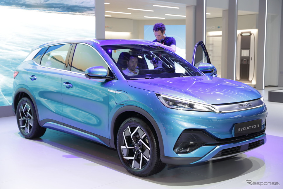 パリモーターショーに展示されていたBYD ATTO3《写真撮影 南陽一浩》