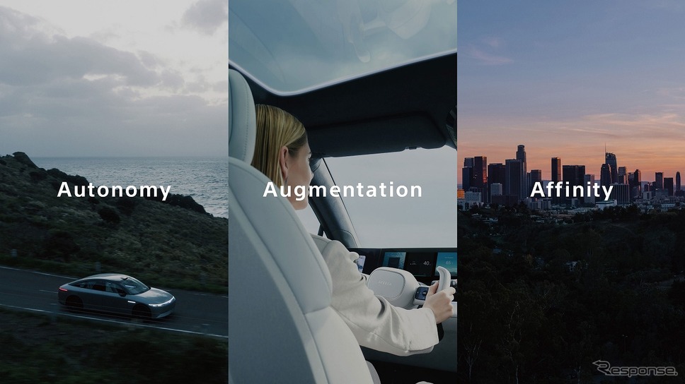 提供価値のコンセプト=3A(Autonomy, Augmentation, Affinity)《写真提供 ソニー・ホンダモビリティ》