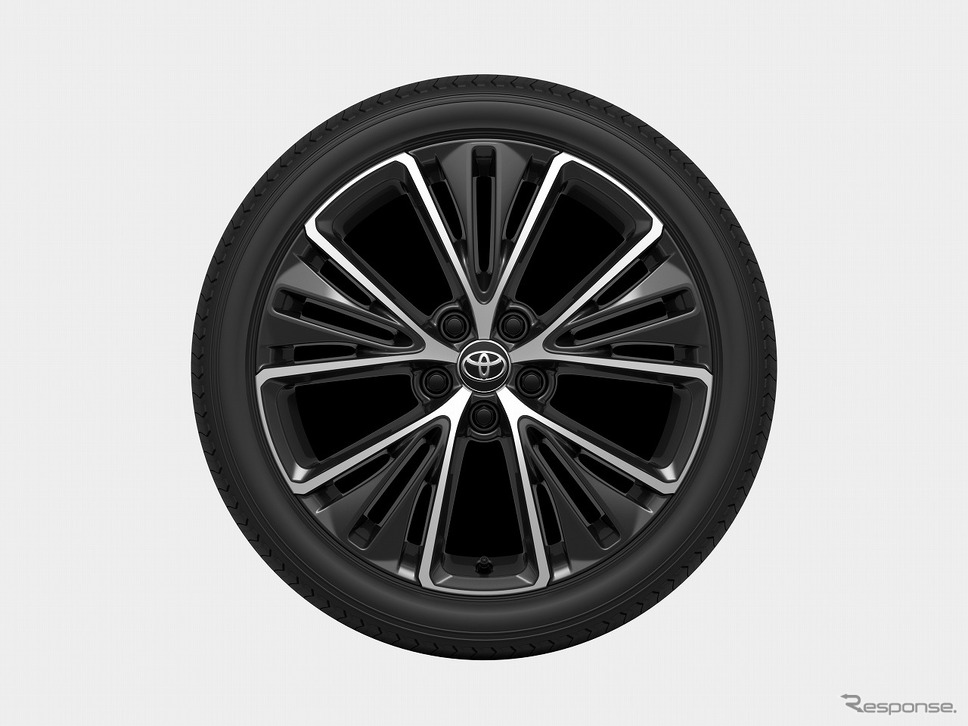 専用アルミホイール:195/50R19タイヤ&19×6.5Jアルミホイール(切削光輝/ダークグレーメタリック塗装/センターオーナメント付)《写真提供:トヨタ自動車》