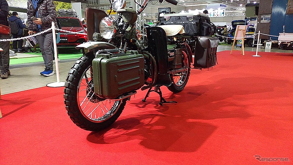 三代目 J SOUL BROTHERS 山下健二郎のホンダCT125ハンターカブ ハーレー WLA仕様(東京オートサロン2023/東京アウトドアショー)《写真撮影 編集部》