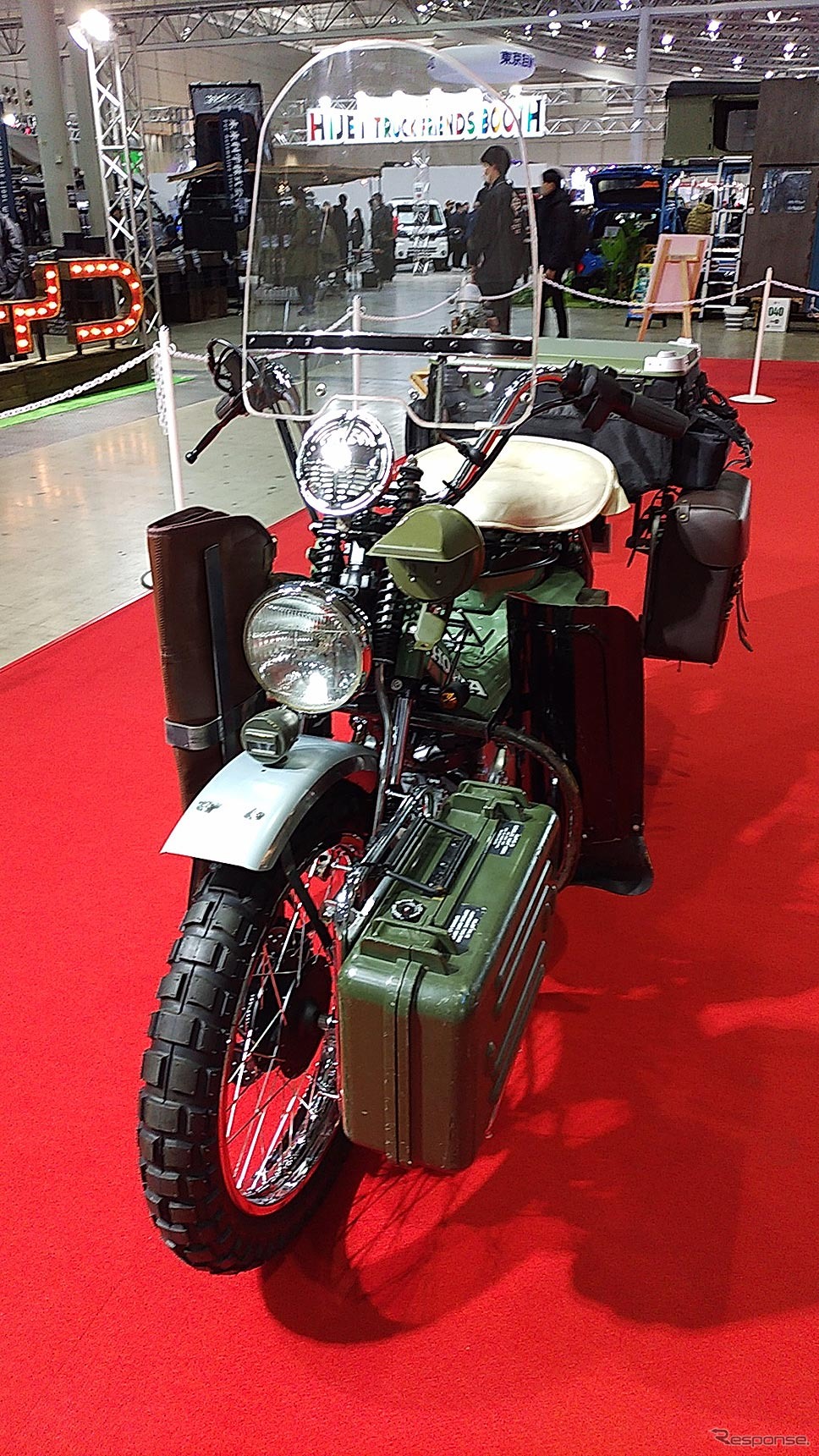 三代目 J SOUL BROTHERS 山下健二郎のホンダCT125ハンターカブ ハーレー WLA仕様(東京オートサロン2023/東京アウトドアショー)《写真撮影 編集部》