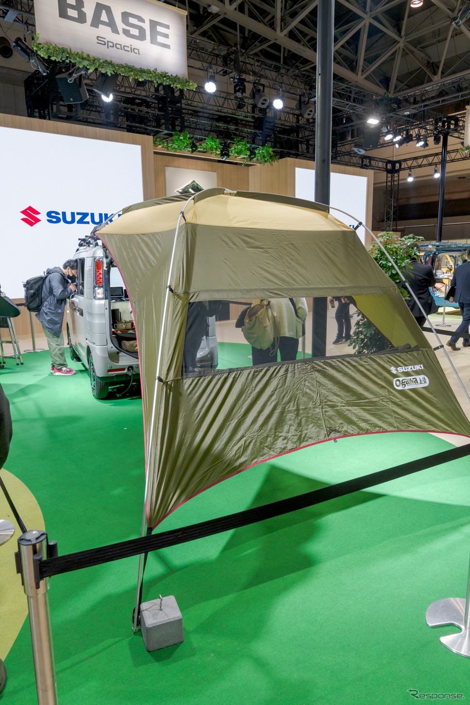 カータープは純正オプション。老舗アウトドアブランド「ogawa」とスズキによるコラボアイテム。《写真撮影 関口敬文》