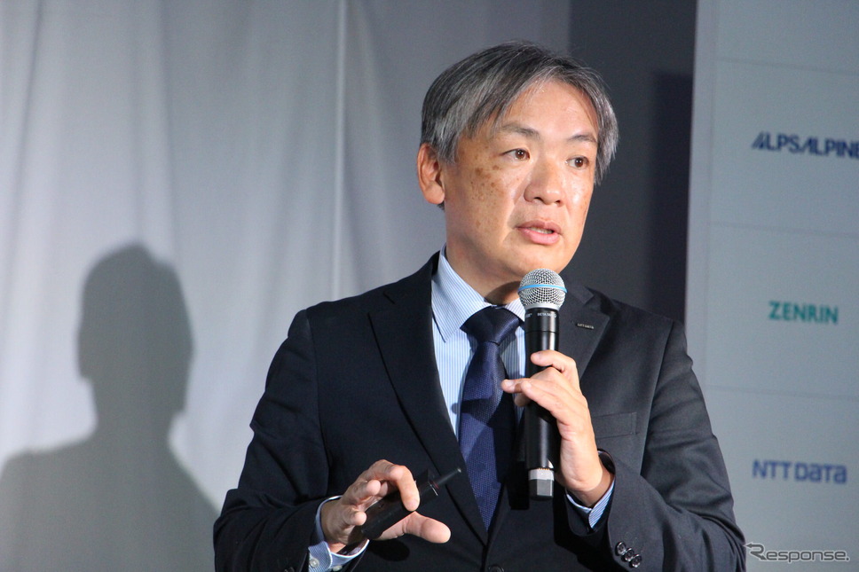NTTデータ 公共統括本部 社会基盤ソリューション事業本部 ソーシャルイノベーション事業部 スマートビジネス統括部長の磯 尚樹氏《写真撮影 吉田瑶子》