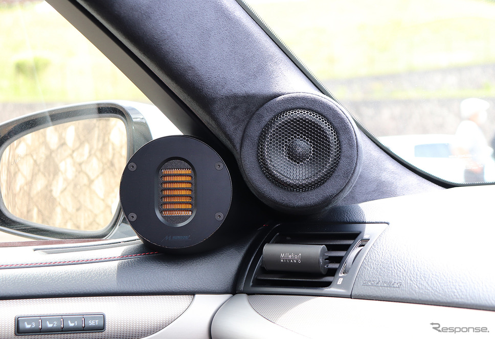 「パワーアンプ内蔵DSP」を搭載したオーディオカーの一例(製作ショップ:アミューズ<広島県>)。Photo by 太田祥三