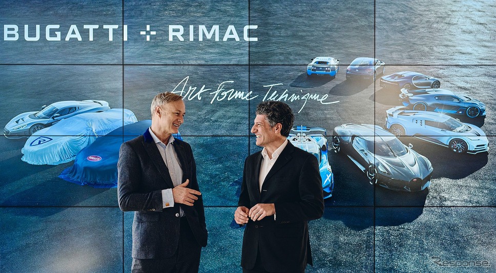 ブガッティとリマックの次世代ハイパーカーのティザー写真《photo by Bugatti Rimac》