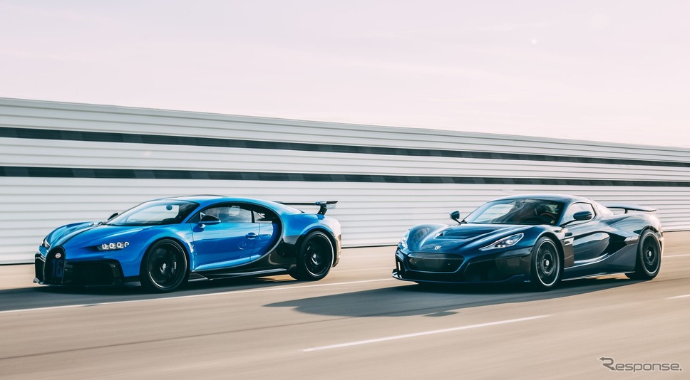 ブガッティ・シロン と リマック・ネヴェラ《photo by Bugatti》