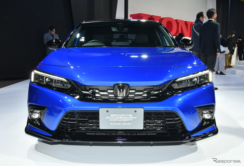 ホンダアクセス シビックe:HEV スポーツアクセサリーコンセプト(東京オートサロン2023)《写真撮影 中野英幸》
