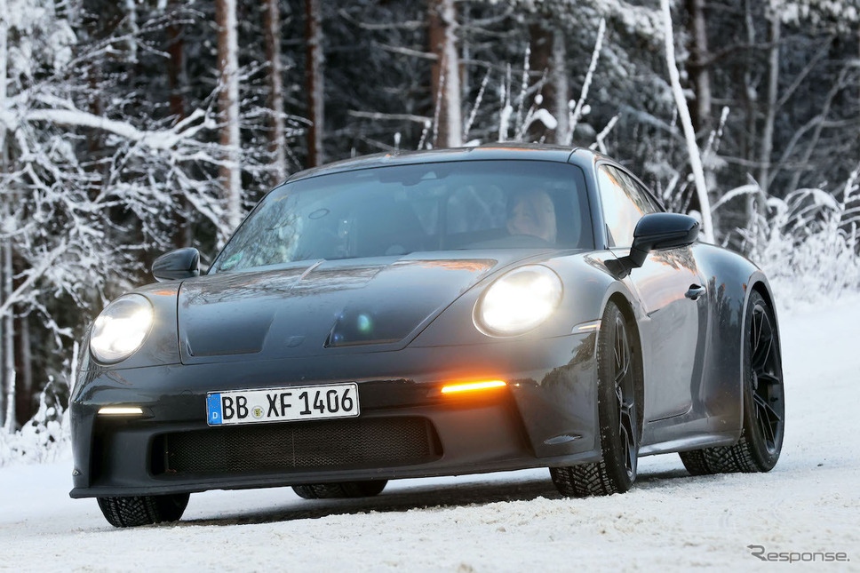 ポルシェ 911 ST 市販型プロトタイプ スクープ写真《APOLLO NEWS SERVICE》