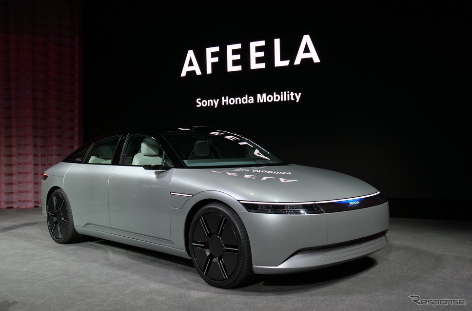 ソニー・ホンダモビリティが発表した新ブランド「AFEELA(アフィーラ)」のプロトタイプ(CES 2023)《写真撮影 佐藤浩市》