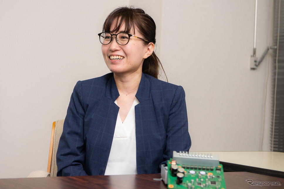 パイオニア 技術開発本部 技術統括グループ 第1ハード設計部 サウンド技術1課 三井所紗江氏《写真撮影 土屋勇人》