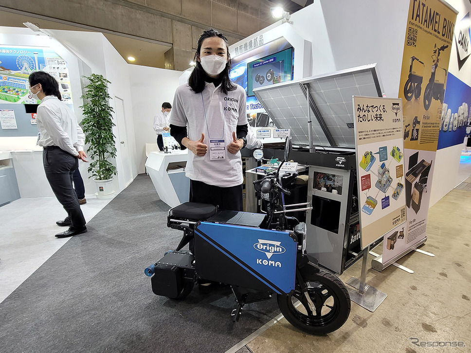 2023年春発売を目指す折り畳み電動バイク「タタメルバイク」出典:レスポンス