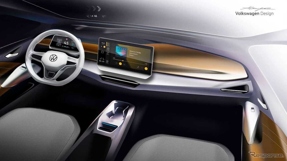 VW ID.3 改良新型のデザインスケッチ《photo by VW》
