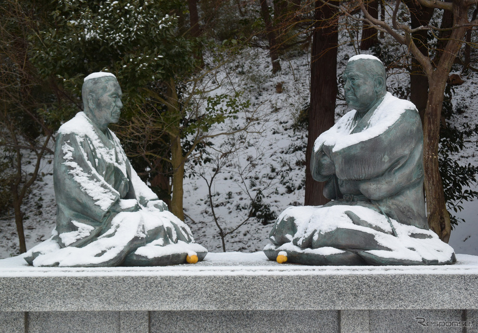 鶴岡のお隣、酒田にて。ここには西郷隆盛を祀った南洲神社がある。鹿児島人としては感慨深い。《写真撮影 井元康一郎》