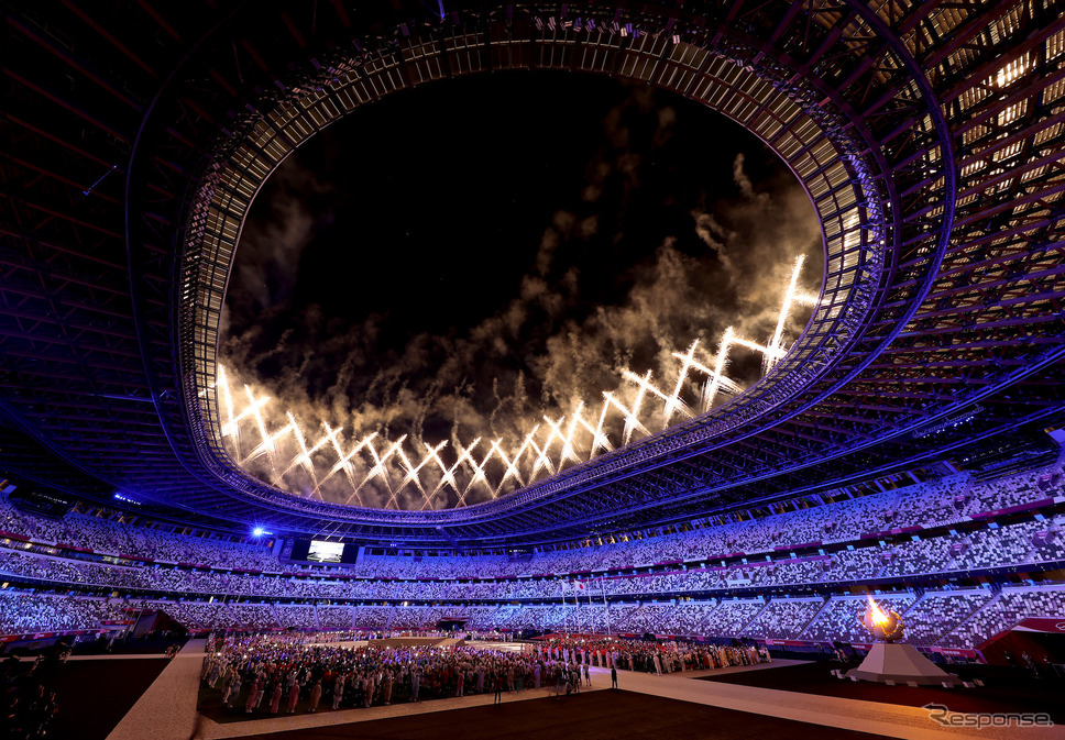 東京オリンピック閉会式《Photo by David Ramos/Getty Images Sport/ゲッティイメージズ》