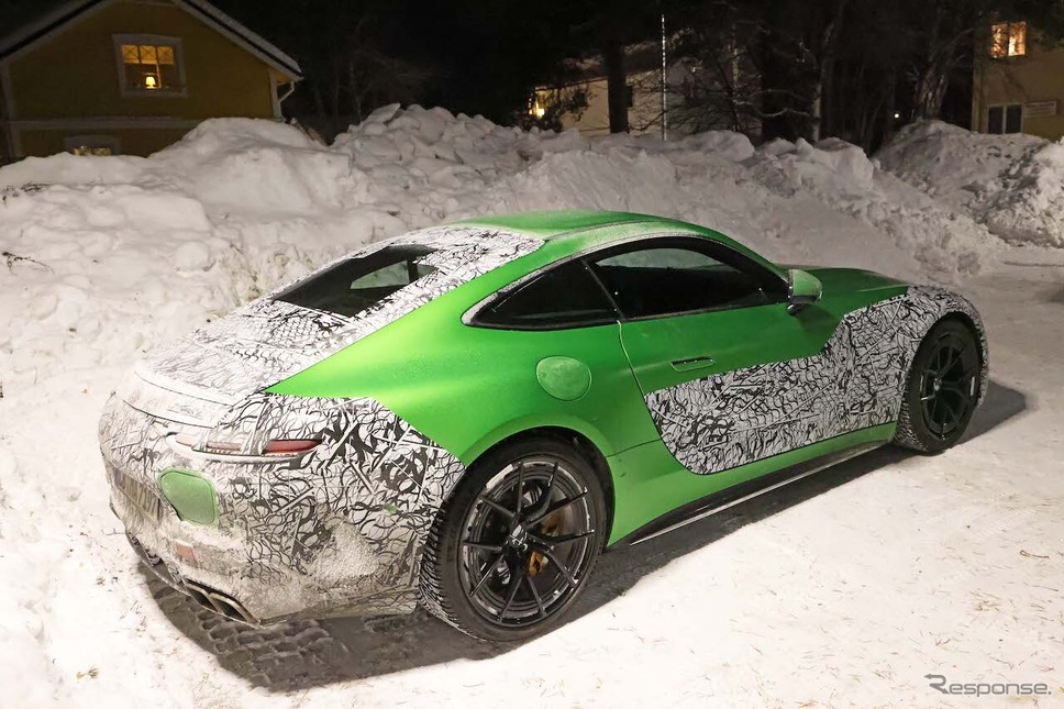 メルセデスAMG GTクーペ 次期型プロトタイプ(スクープ写真)《APOLLO NEWS SERVICE》