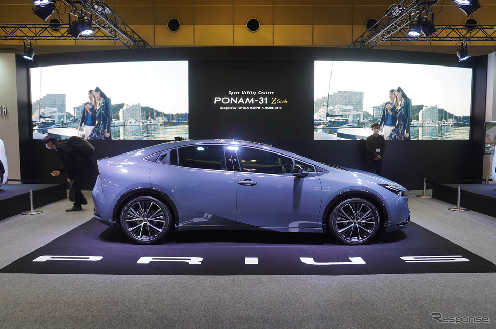 モデリスタの新型プリウス(大阪オートメッセ2023)《写真撮影 宮崎壮人》