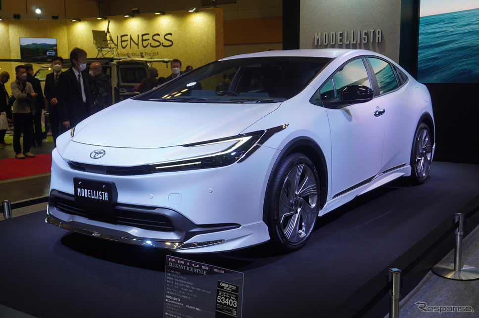 モデリスタの新型プリウス(大阪オートメッセ2023)《写真撮影 宮崎壮人》