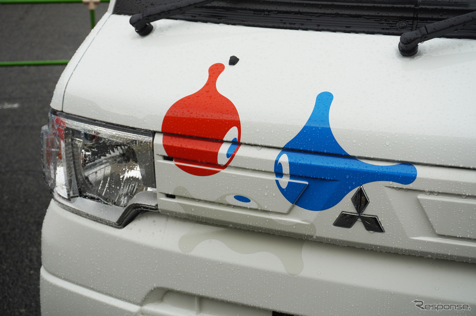 三菱 ミニキャブMiEV 大阪・関西万博公式 ラッピング車両（大阪オートメッセ2023）《写真撮影 宮崎壮人》