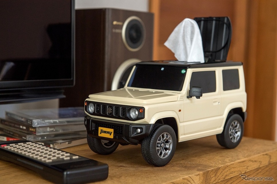スズキ ジムニー型ウェットティッシュケース《写真提供:フェイス》