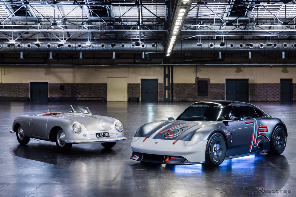 ポルシェ・タイプ356“No.1”(右)とヴィジョン357《photo by Porsche》
