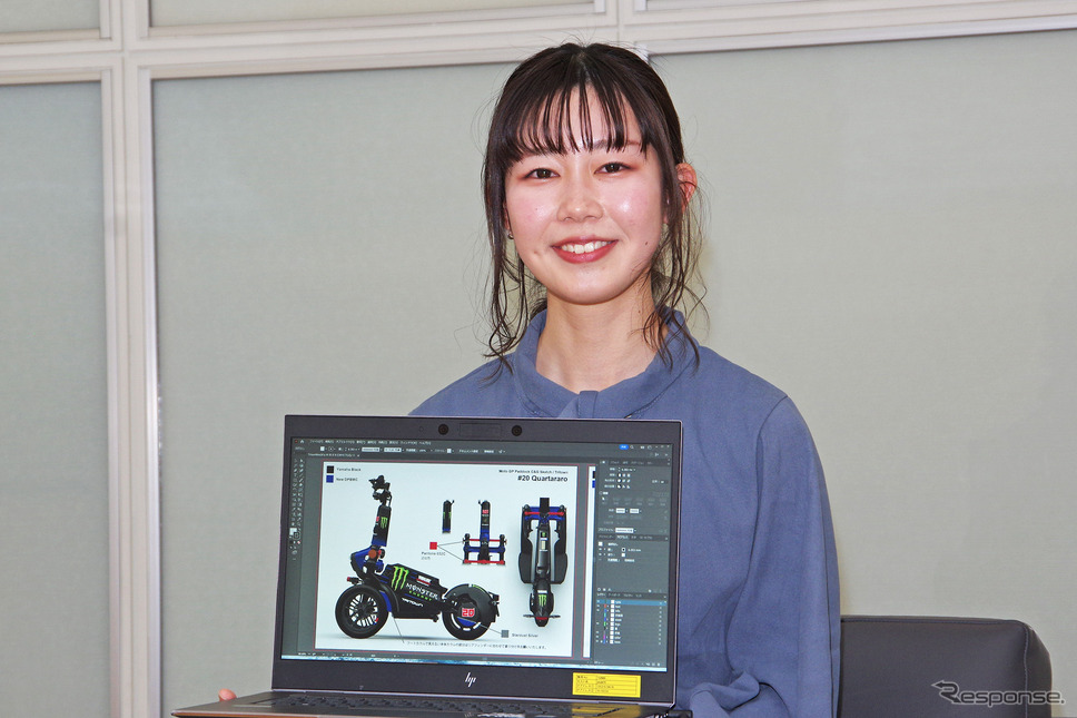 ヤマハ発動機 クリエイティブ本部 プロダクトデザイン部 プロダクトデザイン4グループの土屋さおりさん《写真撮影 宮崎壮人》