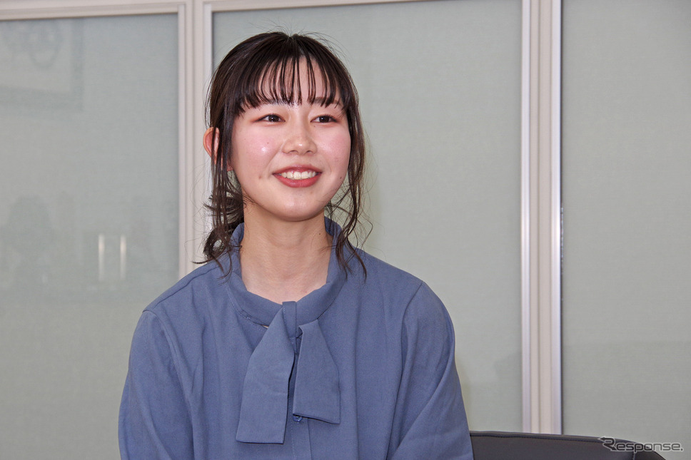 ヤマハ発動機 クリエイティブ本部 プロダクトデザイン部 プロダクトデザイン4グループの土屋さおりさん《写真撮影 宮崎壮人》