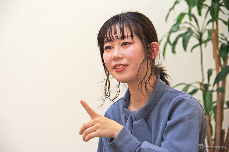 ヤマハ発動機 クリエイティブ本部 プロダクトデザイン部 プロダクトデザイン4グループの土屋さおりさん《写真撮影 宮崎壮人》
