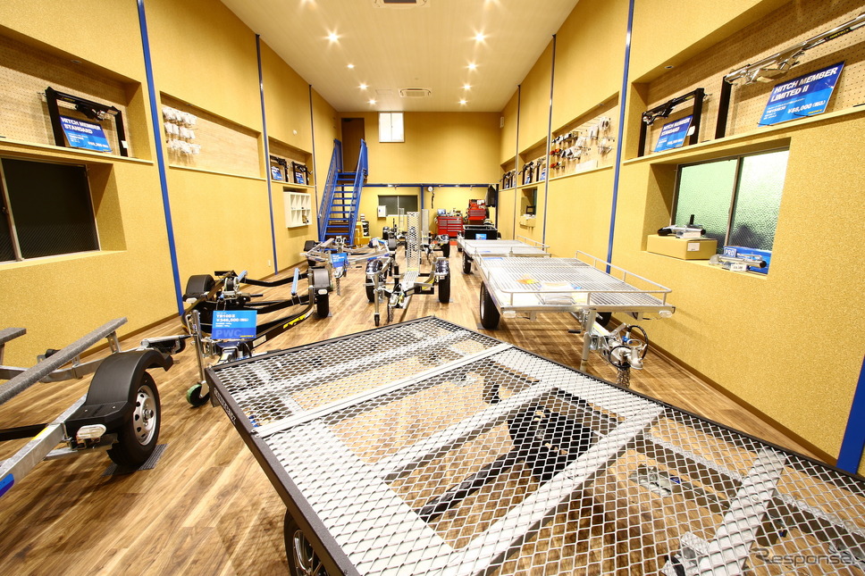 トレーラー専門店「キャリッジベース」店内《写真提供 アクティブ》