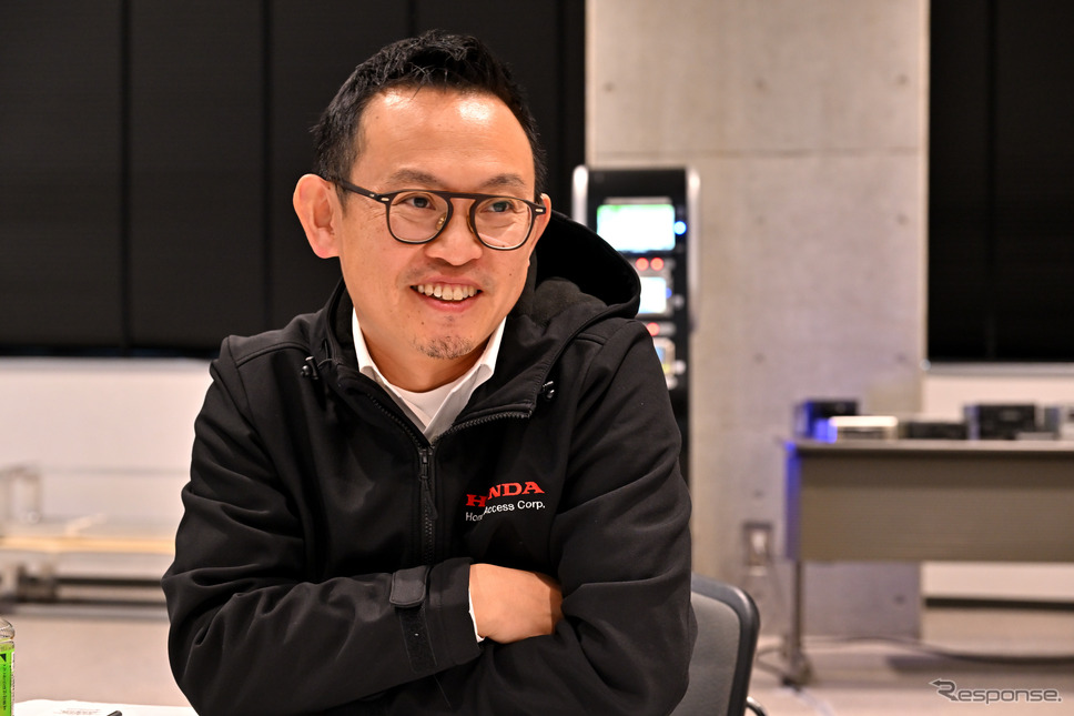 ギャザズの開発を手掛けるホンダアクセス 商品開発部の加藤智久氏《写真撮影 雪岡直樹》