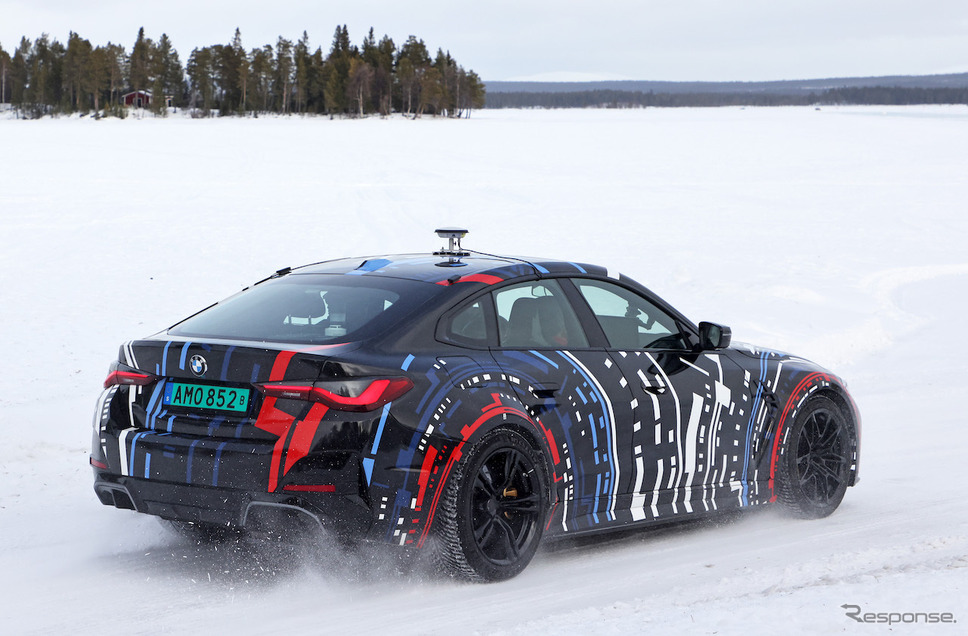 BMW Mが開発する高性能4モーターEVのプロトタイプ（スクープ写真）《APOLLO NEWS SERVICE》