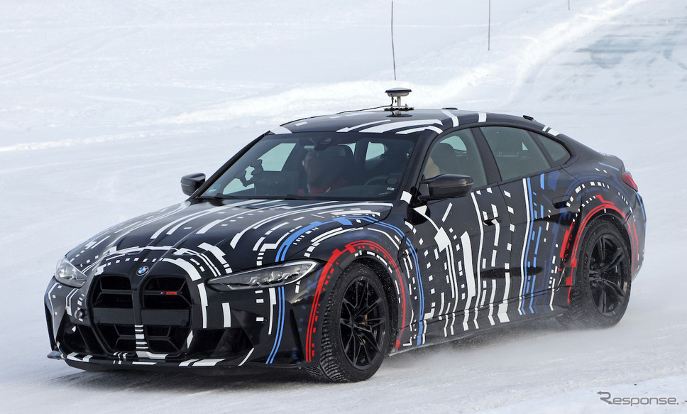 BMW Mが開発する高性能4モーターEVのプロトタイプ（スクープ写真）《APOLLO NEWS SERVICE》