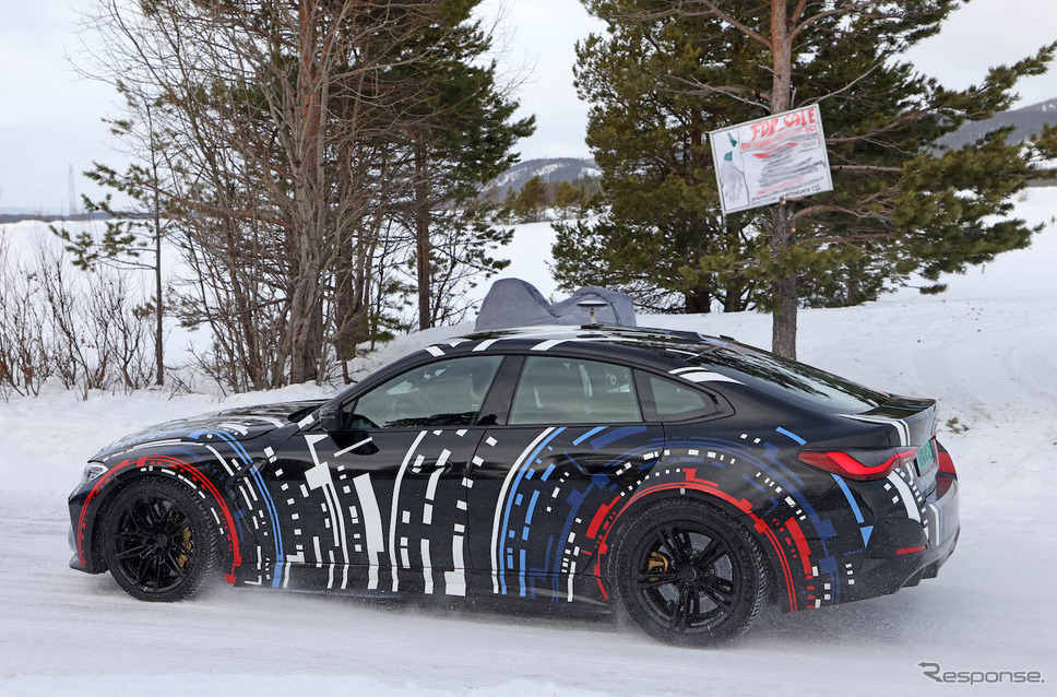 BMW Mが開発する高性能4モーターEVのプロトタイプ（スクープ写真）《APOLLO NEWS SERVICE》