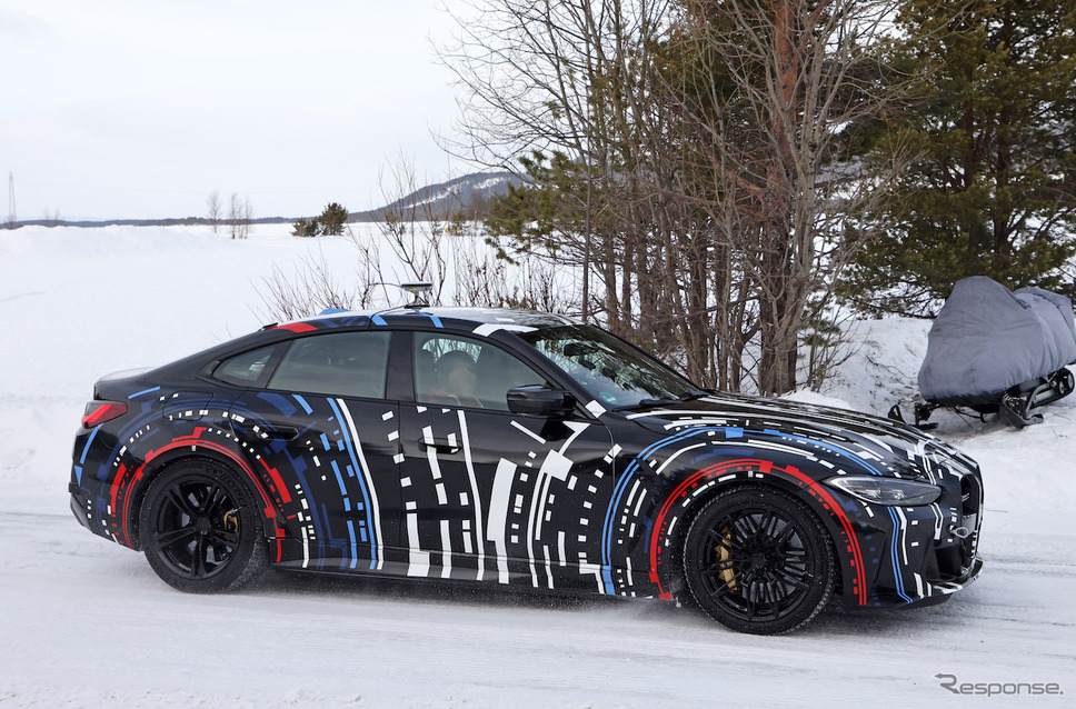 BMW Mが開発する高性能4モーターEVのプロトタイプ（スクープ写真）《APOLLO NEWS SERVICE》