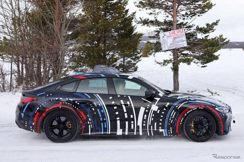 BMW Mが開発する高性能4モーターEVのプロトタイプ（スクープ写真）《APOLLO NEWS SERVICE》