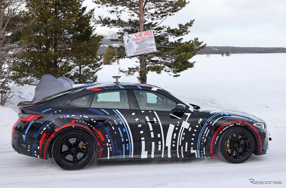 BMW Mが開発する高性能4モーターEVのプロトタイプ（スクープ写真）《APOLLO NEWS SERVICE》