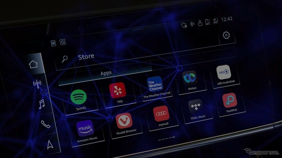 欧州向けアウディに車載化される「App Store」《photo by Audi》