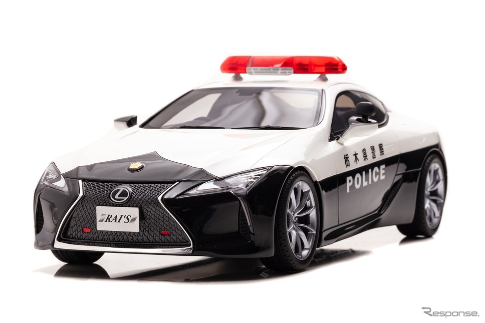 レクサス LC500(URZ100)2020 栃木県警察交通部交通機動隊車両(1/18スケール)《写真提供 ヒコセブン》