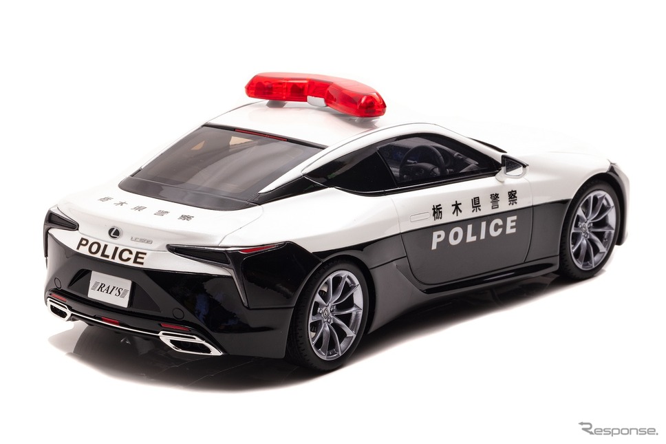 レクサス LC500(URZ100)2020 栃木県警察交通部交通機動隊車両(1/18スケール)《写真提供 ヒコセブン》