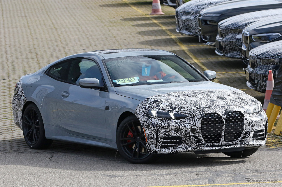 BMW 4シリーズ クーペ 改良新型プロトタイプ(スクープ写真)《APOLLO NEWS SERVICE》