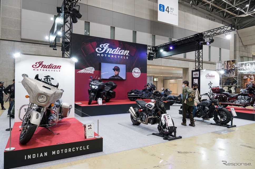 インディアンブース(東京モーターサイクルショー2022)《写真撮影 成瀬陽介》